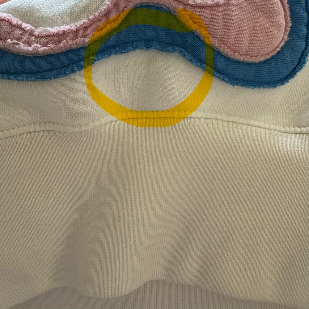 Nike Sportswear Project Uphoria Fleece Hoodie Sail Color Floral Patches - Picture 14 of 14